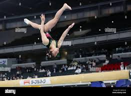 Tokyo, Japan. 21st Apr, 2022. Mikako Serita Artistic Gymnastics : The 76th  All Japan Artistic Gymnastics Individual All-Around Championship Women's  Qualification Balance Beam at the Tokyo Metropolitan Gymnasium in Tokyo,  Japan .