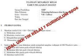 Program aplikasi dari microsoft office yang merupakan program pengolah kata adalah. Kisi Kisi Soal Dan Kunci Jawaban Ukk Tik Smp Kelas 7 Kurikulum 2006 Didno76 Com