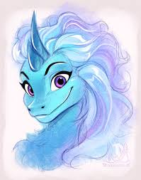 The art doll sisu is made on a wire frame, which allows you to put the dragon in different shapes. 76270 Safe Artist Pacevanrign Sisu Raya And The Last Dragon Dragon Eastern Dragon Fictional Species Furred Dragon Disney Raya And The Last Dragon 2021 Abstract Background Blue Body Blue Fur Blue Hair