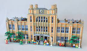 Lego house offers creative experiences for lego fans of all ages. Lego Modular Building Schule Mit Bauanleitung Zusammengebaut