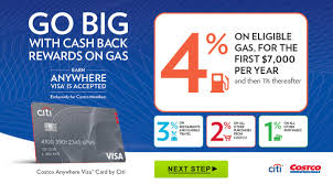 Cash, check, debit cards, the previously mentioned costco shop cards, and visa credit cards (including the costco branded costco anywhere. Gasoline Cash Back Rewards Costco