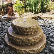 Solid Stone Water Feature Natural Rock Millstone Water Etsy In 2020 Stone Water Features Water Features In The Garden Garden Features