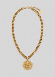 Versace Medusa Crystal Pendant Necklace For Men Us Online Store Crystal Necklace Pendant Necklace Men Necklace