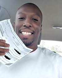 Malcolm Sears Jr from Gatesville, North Carolina shows off his BIG trivia  win of $14,827.74. Malcolm said “Words cannot express how grateful I am to  be a part of this platform. When