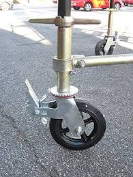 GRIP 8" x 2" scaffold caster wheels set of 4 1 3/8" tube size : Office  Products