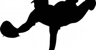 Baseball Pitcher Clipart Black And White Baseball Player Fielder Diving In 2020 Free Clip Art Clip Art Silhouette