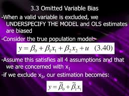 Ppt 3 3 Omitted Variable Bias Powerpoint Presentation Free Download Id 464882