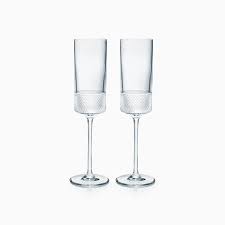 Stunning rare tiffany & co marked 2 champagne flutes diamond cut multisided stem. Bar Tools Accessories Drinkware Tiffany Co