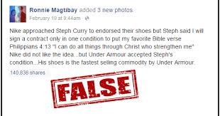A history of every steph curry signature shoe including his latests, the under armour curry 8 and curry 3zero iii, and his player editions and colorways. The Cordilleran Sun That Nike And Stephen Curry Story By A Pacquiao Defender That Went Viral Is False And Misleading