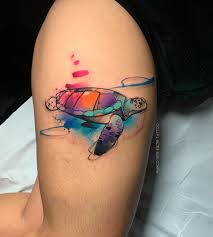 Cabiria tattoo is one of naples well estabilished tattoo studio. Watercolor Inspiration Inkstinct Watercolor Animal Tattoo Cute Turtle Tattoo Turtle Tattoo Designs