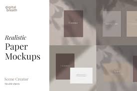 Download Realistic Paper Mockup Paper Mockup Mockup Mockup Design PSD Mockup Templates