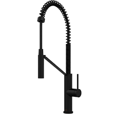 Vigo Livingston Single Handle Pull Down Sprayer Kitchen Faucet In Matte Black Vg02027mb Faucets With Its Sleek Design And Modern Spiral Details T