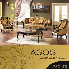 Asos Klasik Koltuk Takimi Asos Classic Sofa Set Cezayir Bahreyn Comoros Cibuti Misir Irak Urdun Kuveyt Lubna Luks Oturma Odalari Koltuklar Ev Dekoru