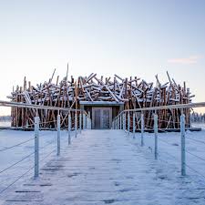 Hotel Cold Bath Wellness In Swedish Lapland Sweden Bath Hotels Floating Hotel Round Spa