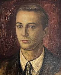Minnie Mikell (born 1891) Young Man Oil On Canvas