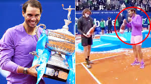 Il successo su nadal in 210 secondi. Barcelona Open 2021 Rafael Nadal Caught In Awkward Gaffe