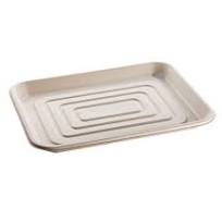 14x18" Heavyweight Sugarcane Fiber Serving Tray (100/Case)