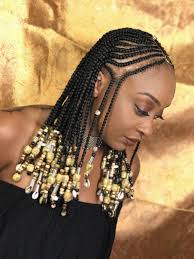 Some people use their hands to add. Beaded Braids Beads African Braids Natural Styles Braids With Beads Hair Styles Braided Hairstyles