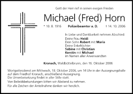 Explorer mike horn's voyages to the planet's most extreme regions have inspired many. Michael Horn Traueranzeige Trauer Infranken De