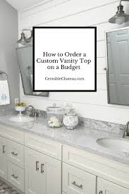custom vanity top on a budget