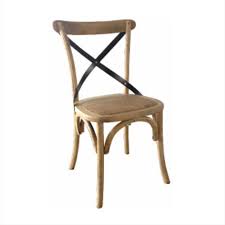 4.5 out of 5 stars. Cross Back Dining Chair Natural With Wrought Iron Humble Home