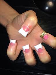 Eda luxury beauty pink white pearl french ultimate glamorous design full cover press on gel glitter artificial nail tips shiny toes acrylic perfect pedicure false toenails fashion fake toe nails. Pink And White Sculptured Nails Dark Pink And White Acrylic Nails French Manicure Nails Lorenzo Sculptures Pink And White Sculptured Nails