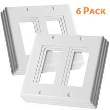 Check spelling or type a new query. Bates Double Light Switch Plate 2 Gang Wall Plate 6 Pack Double Outlet Cover Double Switch Plate Covers Light Switch Cover 2 Gang Double Wall Plate Electrical Outlet Cover Plates Plug Cover