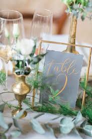 Dusty Blue Table Number Meja Pernikahan Dekorasi Perkawinan Bunga Perkawinan