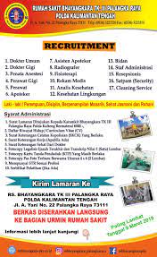 Contoh surat lamaran kerja rumah sakit. Lowongan Kerja Rumah Sakit Bhayangkara Palangka Raya 2019 17 Posisi Lowongan Lowongan Kerja Kalimantan Tengah