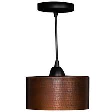 This type of pendant is perfect for enhancing your overall home design theme while bringing practical light to the level where you need it. Copper Pendant Lights Lighting The Home Depot