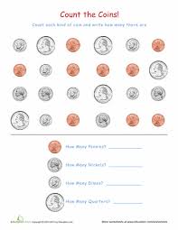 Coin Recognition Worksheet Education Com Teaching Money Kindergarten Math Learning Money
