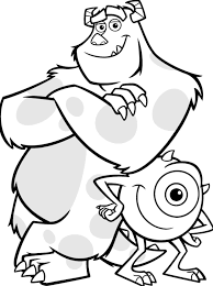 Easy to print kids coloring pages in categories such as. Monsters Inc Coloring Pages Free Download Guided
