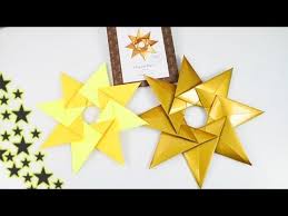 Weihnachtsstern Falten Wunderschone Origami Deko Aus 8 Teilen Einfach Amp Schnell Adventideen Yo Sterne Falten Origami Dekoration Origami Stern Falten