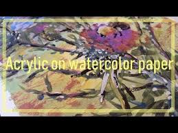 Can You Use Acrylic Paint On Watercolor Paper Cheap Art Supply Experiment Youtube Watercolor Paper Cheap Art Watercolor