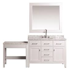 Two 48 london single sink vanity with makeup table white. Pin On Products