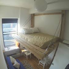 Hanging Bed Loft Bed Suspended Bed Floating Bed Urban Tree Fort Brooklyn Loft Bed Plans Diy Loft Bed Murphy Bed Diy Bunk beds can be both a good way to save space and a fun way for siblings to bond.