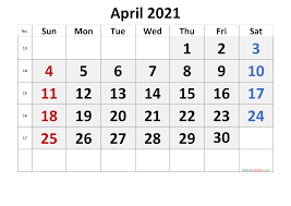 You have free hands to modify april 2021 printable calendar with essential tasks and events. Free April 2021 Printable Calendar Calendraex Com