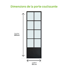 Maybe you would like to learn more about one of these? Porte Coulissante Atelier Vitree Monnet Noir H 260 X L 83 Cm Leroy Merlin