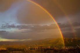 Double Rainbow All The Way Across The Sky Beautiful Rainbow Rainbow Sky