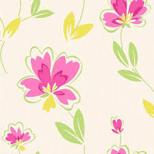 Pink vector seamless flower background pattern, floral fabric vintage wallpaper. Crown Fresh Floral Wallpaper Pink Green Yellow M0777 Wallpaper From I Love Wallpaper Uk