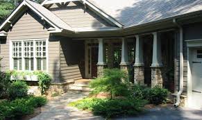 These spaces usually took the form of a patio or courtyard. 15 Photos And Inspiration Front Porch Ideas For Ranch Style Homes Home Plans Blueprints