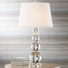 Also set sale alerts and shop exclusive offers only on shopstyle. Modern Contemporary Style Table Lamp Stacked Clear Crystal Ball Spheres White Drum Shade Decor For Living Room Bedroom House Bedside Nightstand Home Office Reading Family Vienna Full Spectrum Amazon Com