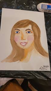 Watercolor painting techniques for luminous skin effect