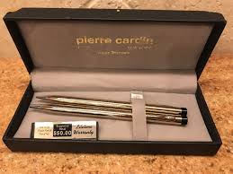 New in box pierre cardin pen & pencil brushed champagne,black & silver black ink. Pierre Cardin Paris 18k Gold Plated Ballpoint Pen And Mechanical Pencil Set Vtg Ebay Mechanical Pencils Ballpoint Pen Ballpoint