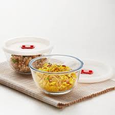 Choose from a great range of microwave dishes & bowls. Buy Borosil Glass Mixing Serving Bowls With Lids Oven Microwave Safe Bowls Set Of 2 500 Ml 500 Ml Borosilicate Glass Clear Online At Low Prices In India Amazon In