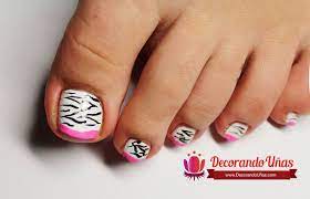 + 100 uñas para niñas uñas de unicornio, sirena, mickey mouse, decoracion con frutas corazones. Unas Animal Print Y Estilo Francesa Para El Pie Video Tutorial Paso A Paso Decoracion De Unas Man Unas Francesas Arte De Unas De Pedicura Disenos De Unas