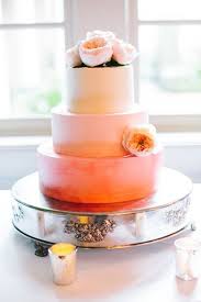 Oahu beach weddings our hawaii. Three Tier Sunset Ombre Wedding Cake Modwedding
