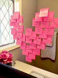 Heart Notes On A Mirror Click Through For 35 Amazing Over The Top Valentine S Day Ideas Incl Cute Valentines Day Gifts Valentine S Day Diy Clever Valentines