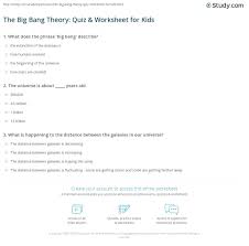 To this day, he is studied in classes all over the world and is an example to people wanting to become future generals. The Big Bang Theory Quiz Worksheet For Kids Study Com