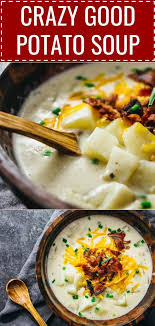 Learn How To Make The Best Creamy Potato Soup Loaded With Crispy Bacon And Cheddar Cheese It S Simple Creamy Potato Soup Easy Soup Recipes Potato Bacon Soup